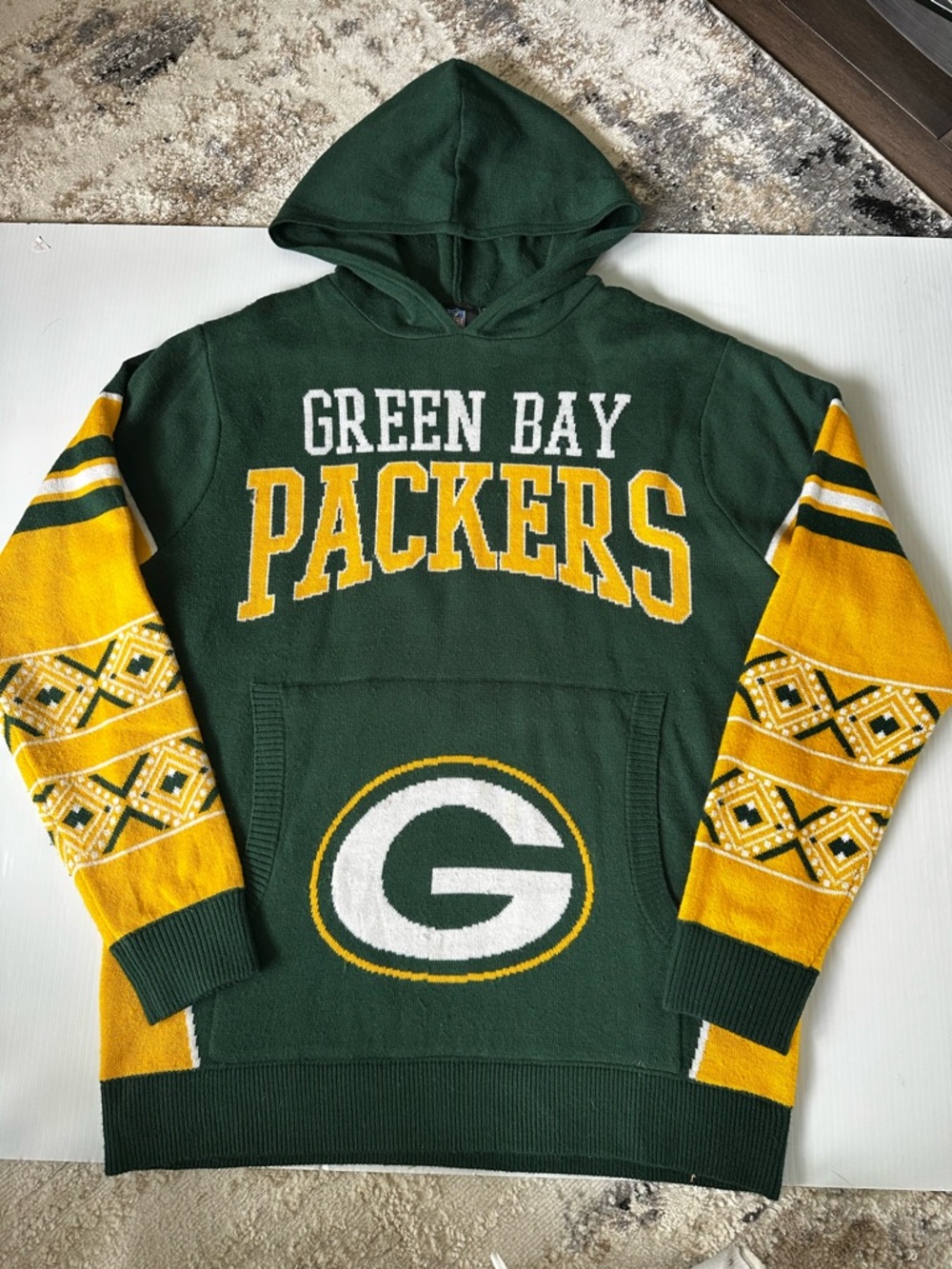 Packers NFL Hoodie Sweater | Ugly Sweater | L